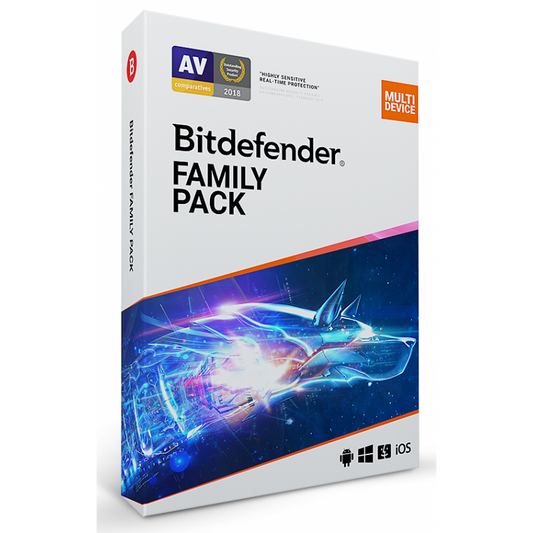 Bitdefender Family Pack Multi-Device 2024 15 Dispositivi 1 Anno Windows / MacOS / Android / iOS